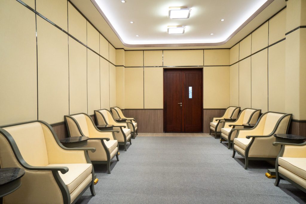 Phòng tiếp khách Trường Đại học Bách Khoa TP.HCM do Scala thiết kế và thi công nội thất (ảnh 3)