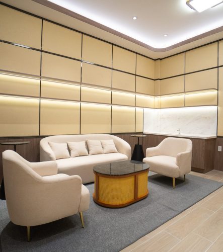 Phòng tiếp khách Trường Đại học Bách Khoa TP.HCM do Scala thiết kế và thi công nội thất (ảnh 5)