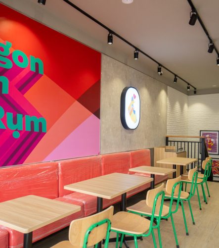 Cửa hàng Jollibee Thống Nhất do Scala thi công nội thất (ảnh 3)